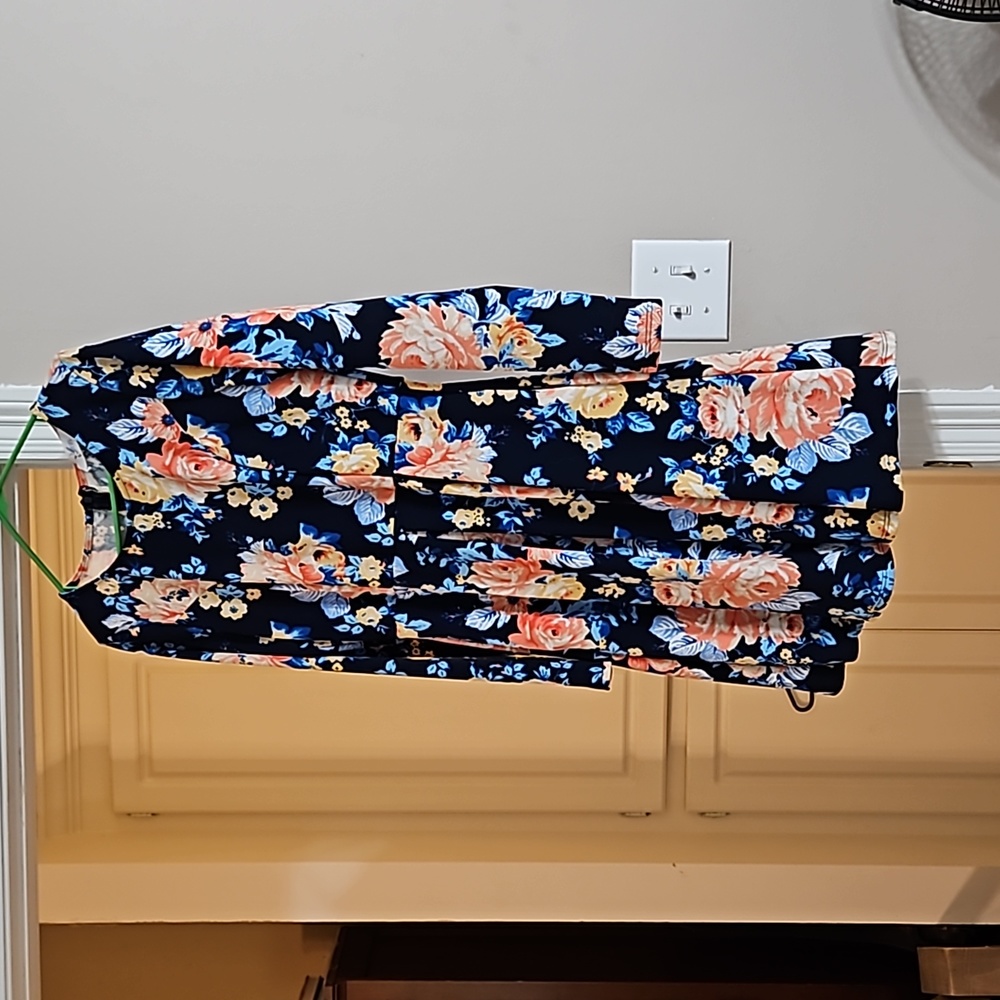 Floral Print Long Sleeved Dress